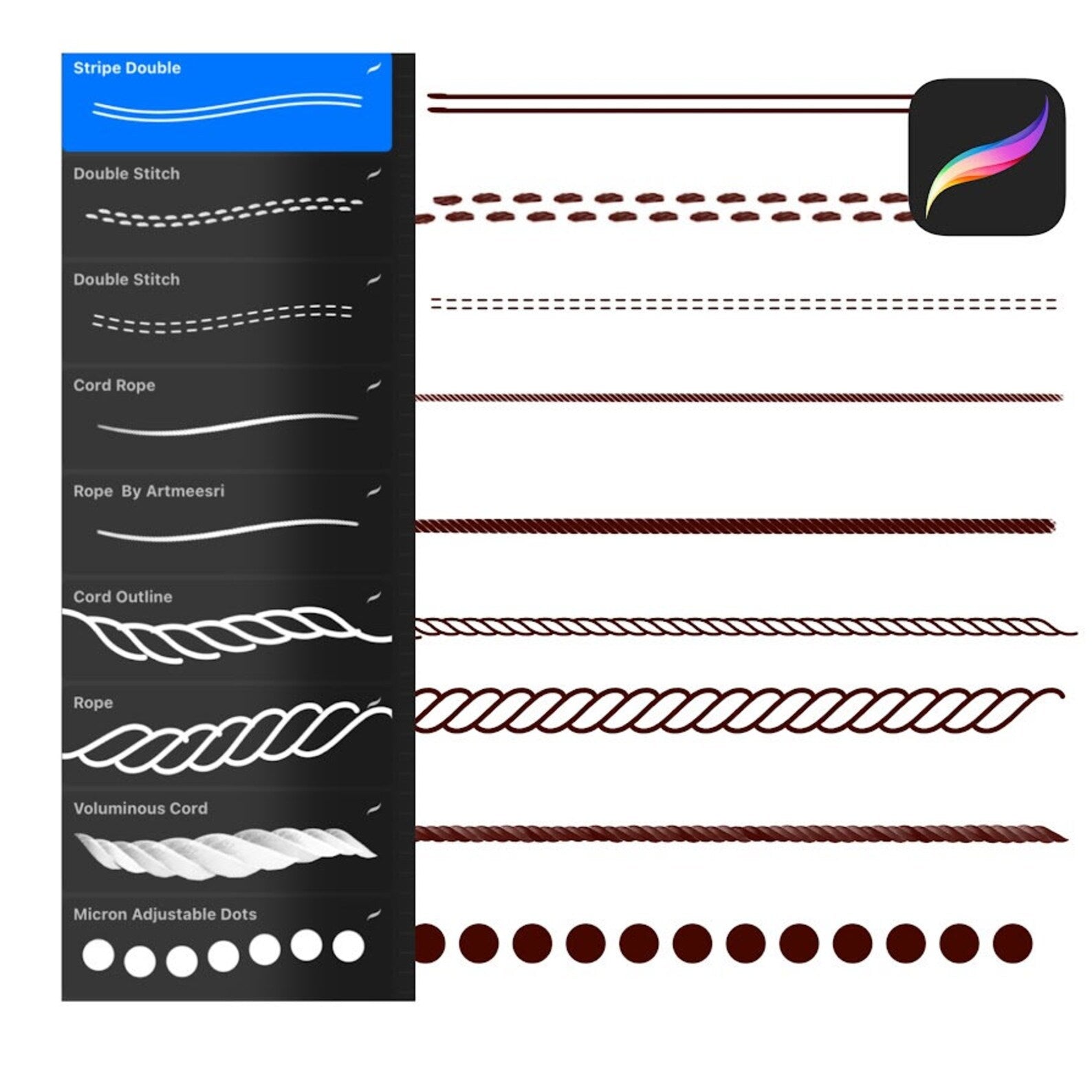 Designing curtains, pillows, and textile interiors with realistic Procreate fringe and tassel brushes