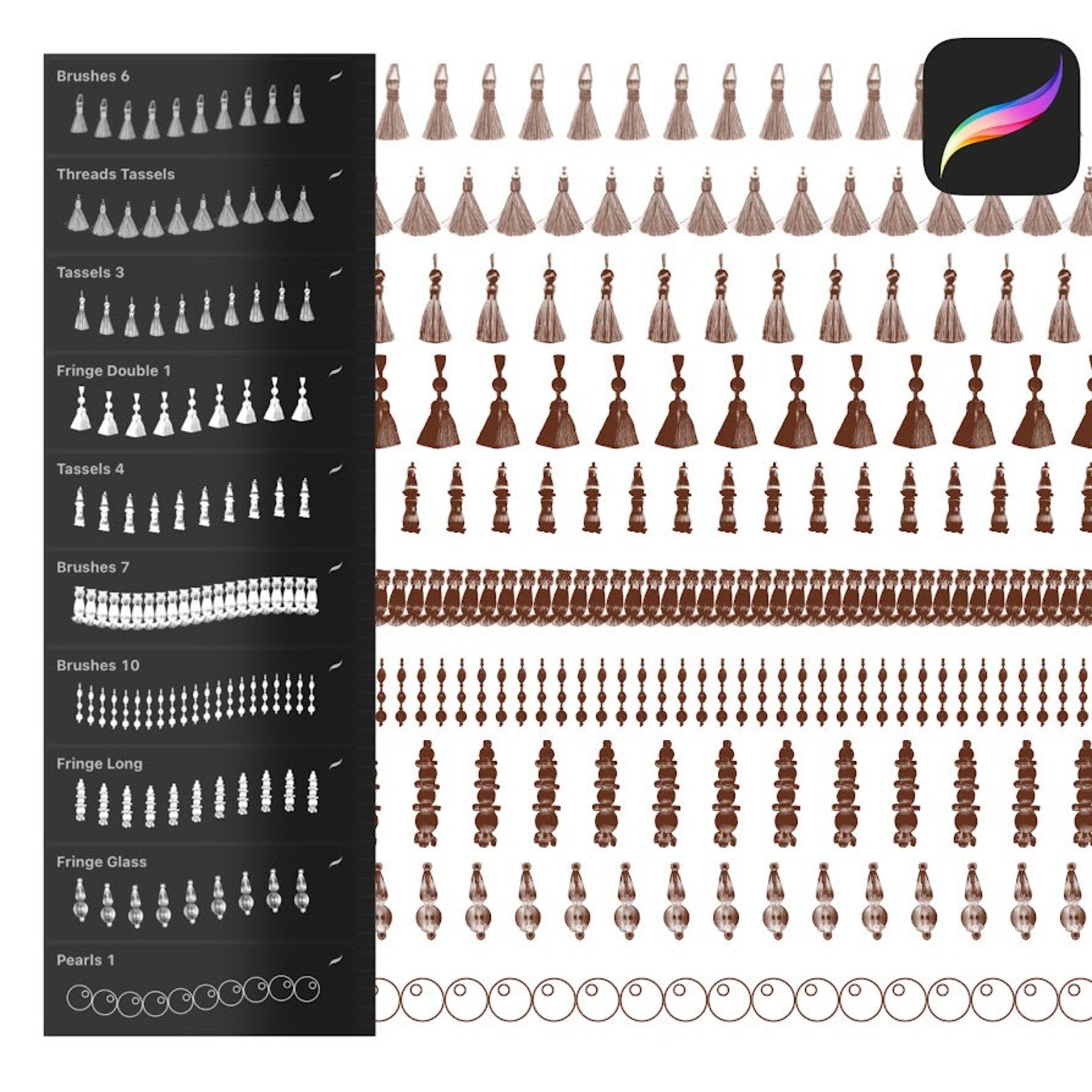 The ultimate toolkit for realistic fabric textures. Transform digital projects with 190 Procreate textile brushes in minutes