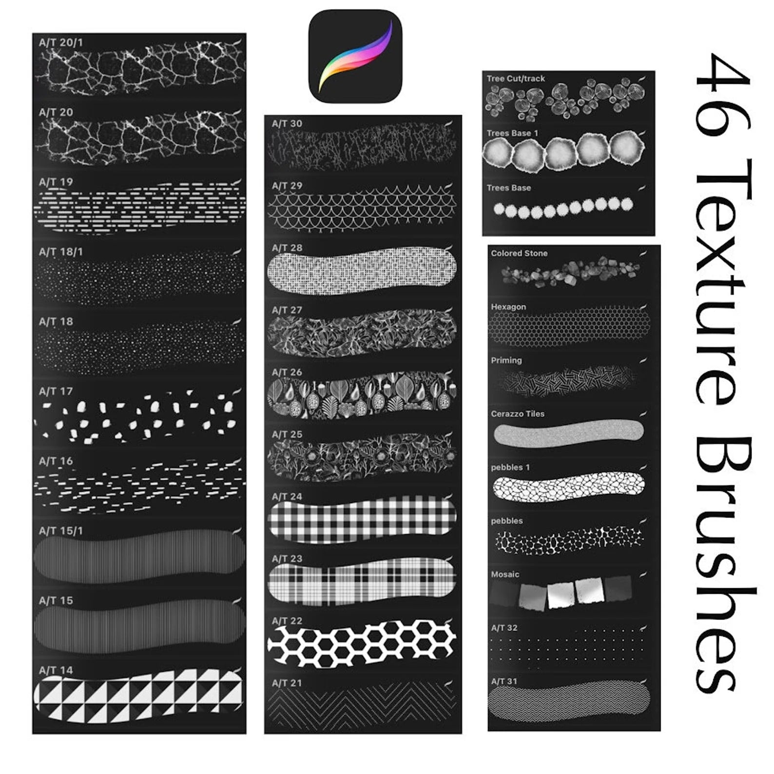 Procreate plumbing stamps and symbols for 2D floor plans. Essential interior design tools