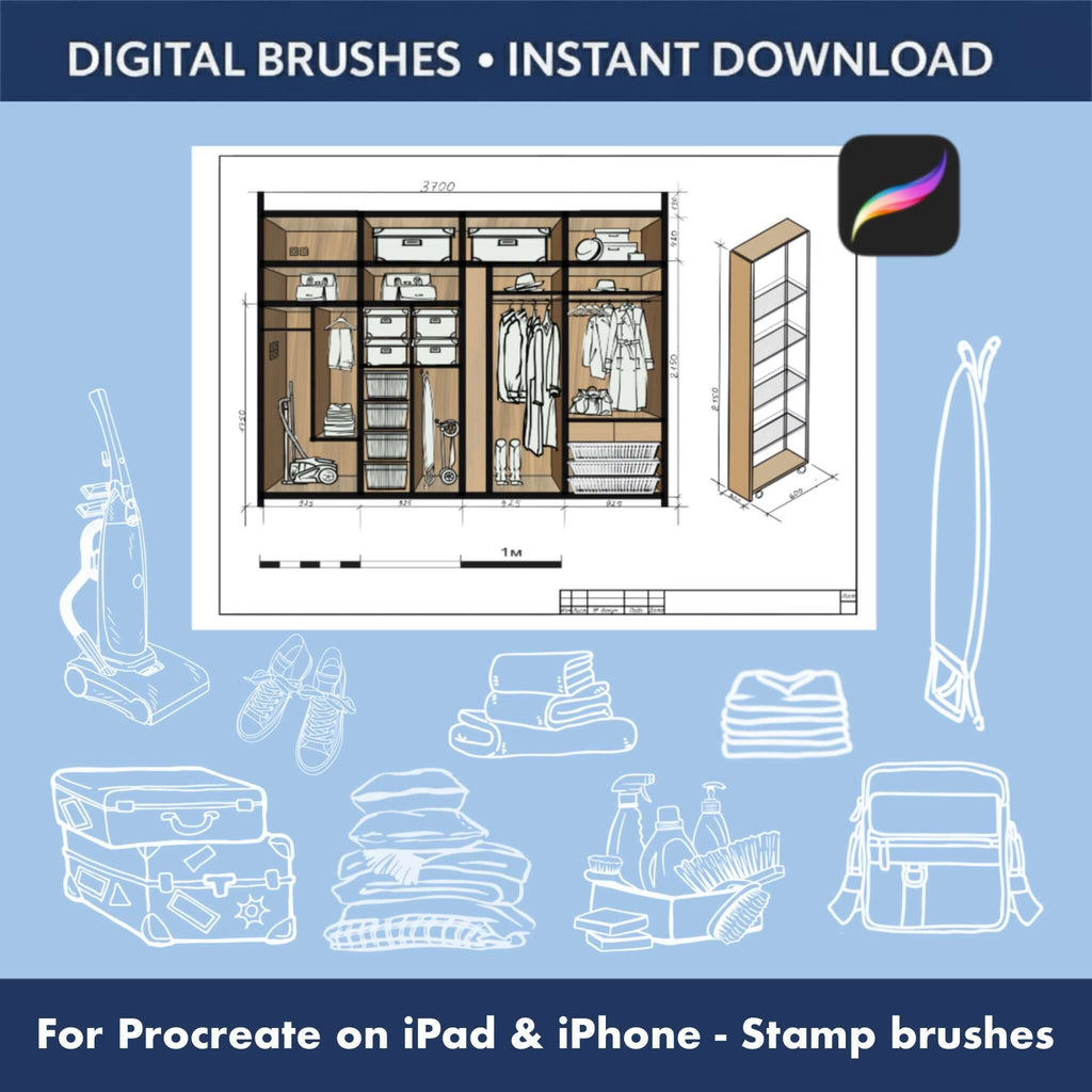 99 Procreate Digital Brushes for Sketches | All-in-One Precision - Procreate Brush Shop by Sviatlana Fedzianiova