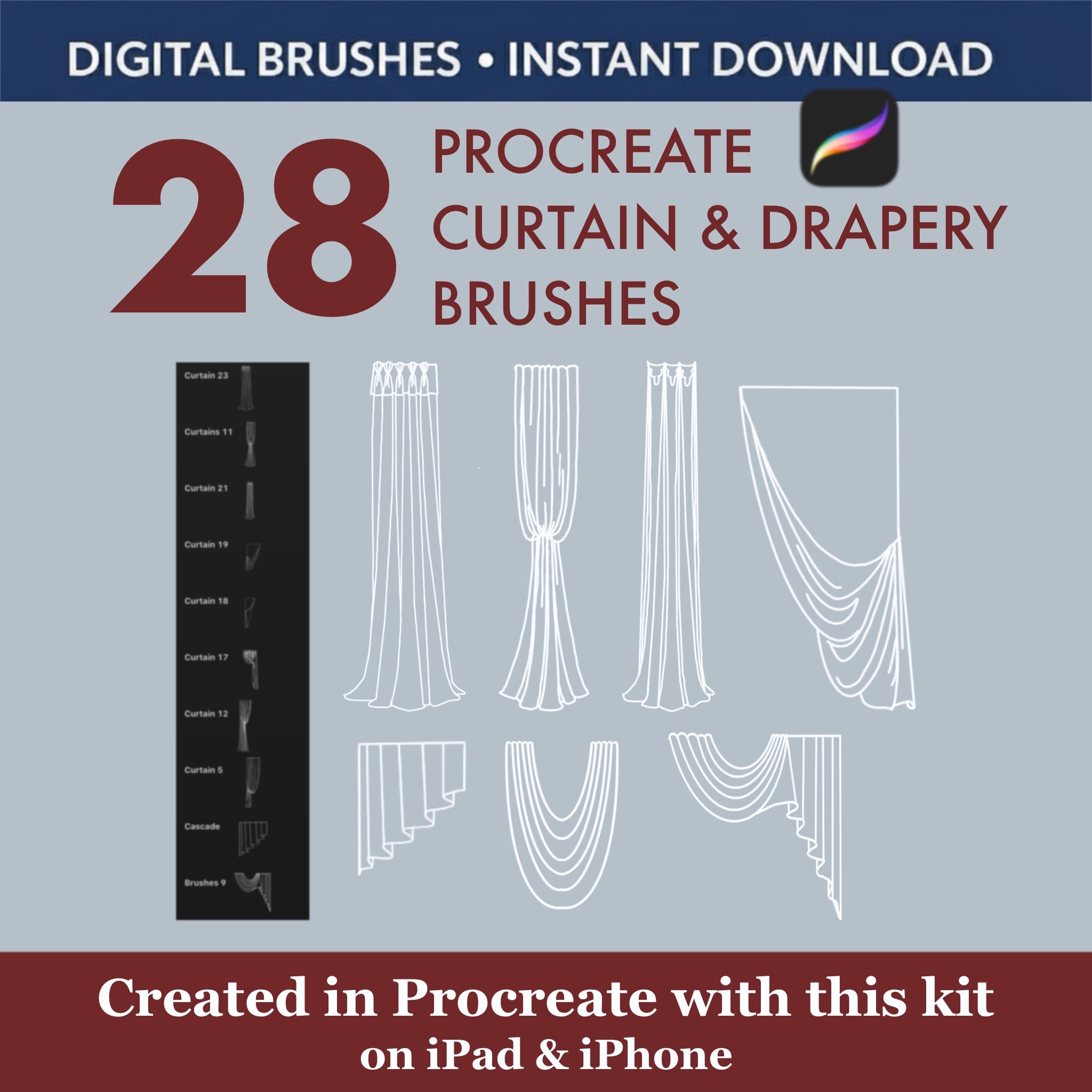 Full Color Control: Easily edit colors and opacity to match any design palette, fabric pattern, or light condition in your render.