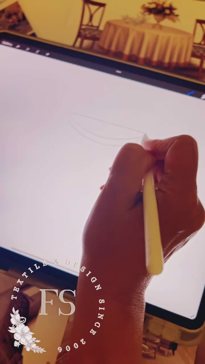 42 Procreate Curtain Valance Brushes & Stamps | Drapery Window