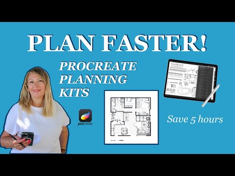 142 Procreate Floor Plan Brushes Master Kit |  Interior + GIFT PNG